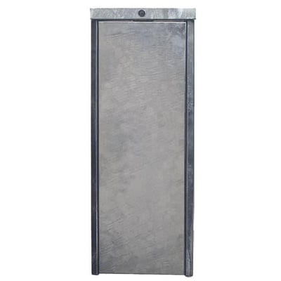 ABB Kabeldon CDCA teknikskab i varmgalvaniseret stål med lukket dør, perfekt til målerskabe og gadelysstyring.