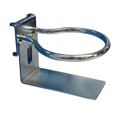 Maskinfabrikken Universal ophæng til spraydåse Ø65 mm i metal med dobbelt bagplade til firkantede hulpladehuller.