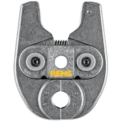 REMS Mini presbakke RN 16 til Roth PressCheck, lavet af hærdet stål med tydelig markering for 16mm dimension og Rems logo i midten.