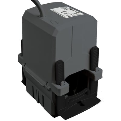 Schneider Electric Strømtrafo SplitCore CT HP i grå plast med sort klipsmekanisme til nem åbning og lukning.