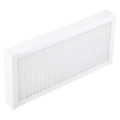 Duka støvfilter G3 til Duka aggregat 300 Mini, et hvidt filter med plisserede fibre, isoleret på hvid baggrund.