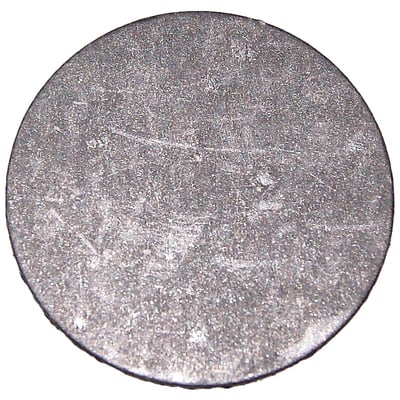 Grov tekstureret pakning til 3/4" slutmuffe, fremstillet af gråligt metal med ridser og uregelmæssigheder.