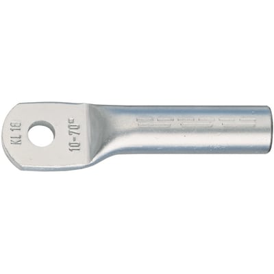 Klauke kabelsko i aluminium, model KL 18, med mærkning 10-70c og Ø20mm hul.