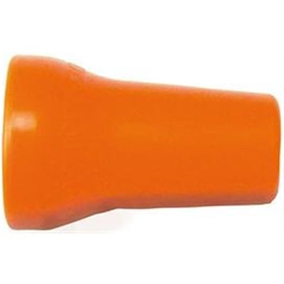 Loc-Line® runddyse til køleslange i klar orange plast med en 1/2'' størrelse og 12mm diameter.