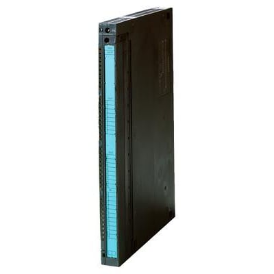 Siemens SIMATIC S7-400 FM452 kamskivemodul, et elektronisk modul med en blå front og sort kabinet.