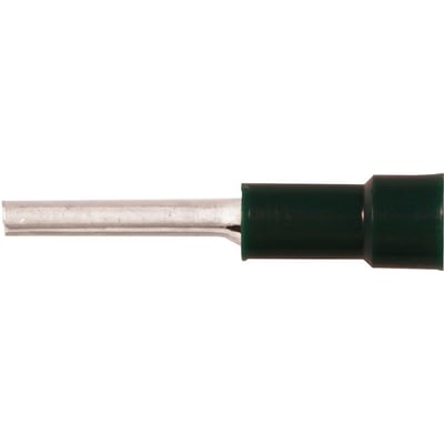 Elpress Iso stiftkabelsko A0819SR i grøn, lavet af fortinnet kobber og PC-plast til 0,25-0,75mm² Cu-leder.