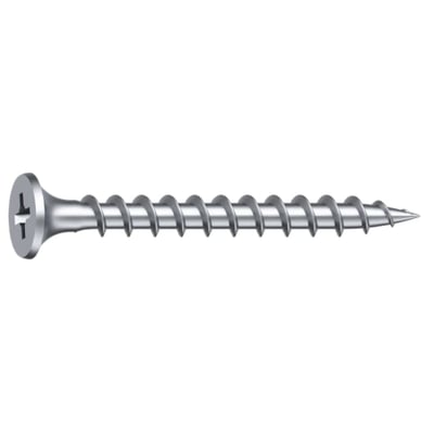 EJOT gipsskrue til træ på 3,9 x 41 mm, vist fra siden med krydskærv, gevind og spids.
