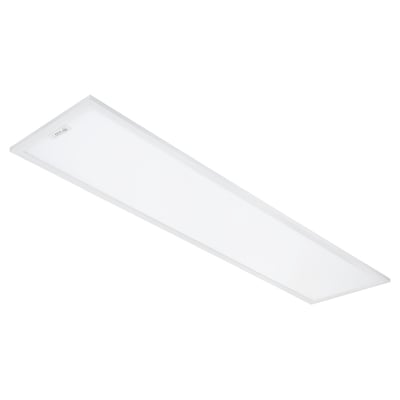 SG Armaturen Sense Pro Connect 300x1200 LED-panel i hvid med integreret trådløs sensor og diffust lys på hvid baggrund.