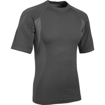 Mascot Pavia undertrøje i mørk antracit, str. 4XL-5XL, med rund hals og meshpaneler på siderne for ventilation.