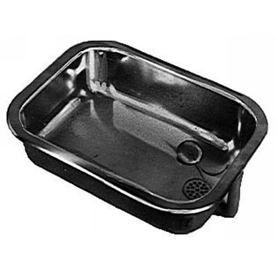 Intra Juvel BA480HC køkkenvask i rustfrit stål med overløb og prop, 480 x 340 mm, klar til nedfældning.