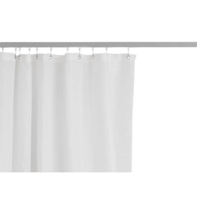 Van Der P Profil5001 badeforhængstang i hvid med 15x30mm dimensioner og 180cm længde.