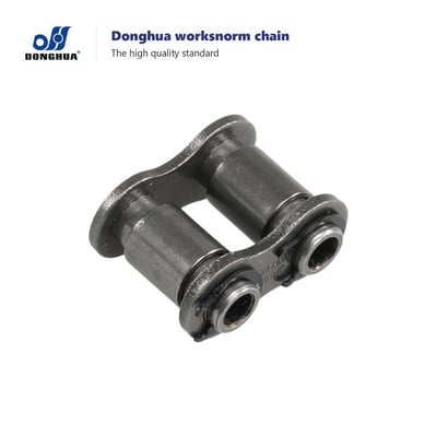 Donghua 12B-1/E HPF2 samleled med fjederlås til hulboltekæde, Ø6 mm, set skråt forfra.