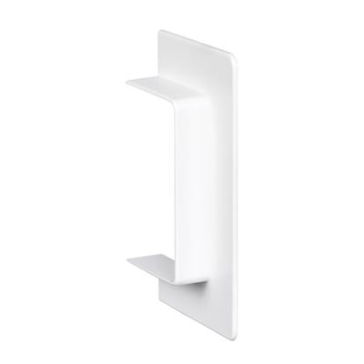 Schneider Electric OptiLine 45 vægflange i polar hvid (RAL 9003), 95 x 55 mm, fremstillet i PC/ABS materiale.