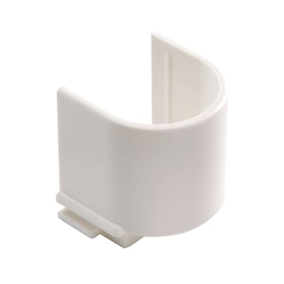 Niko M20 rørindføring i hvid plast, designet til underlag og sikker kabelføring.