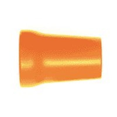 Orange Loc-Line mundstykke med en diameter på 19 mm, viser en jævn, konisk form.