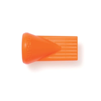 Orange Loc-Line fladdyse med dimensionen 7XØ1,0, fremstillet af plast og med synlig logo.