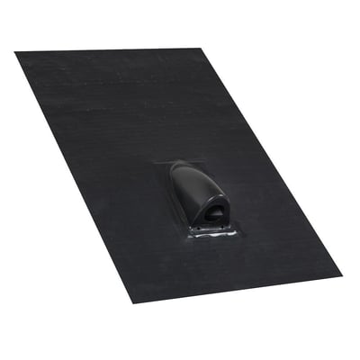 SabetoFlex rørgennemføring i sort gummi, designet til 1 rør med diameter 0-45 mm og taghældninger 5-65°.