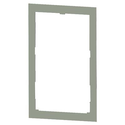 Siemens systemmaskeringsramme i grå plast, 215 x 130 mm, til NH000 sikringslastafbryder 3NP1.