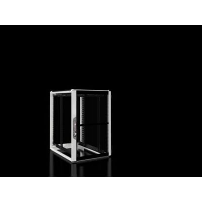 Rittal VX IT standard serverskab i hvid RAL7035, 800x1200x1000mm med ventilerede døre og 24U monteringshøjde.