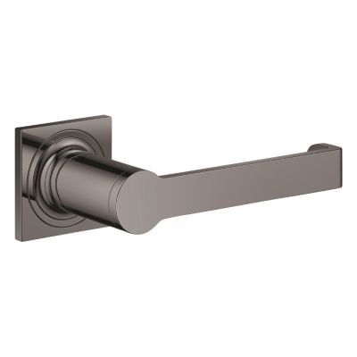 Grohe Allure New papirholder i poleret hard grafit med åben arm og firkantet vægplade.