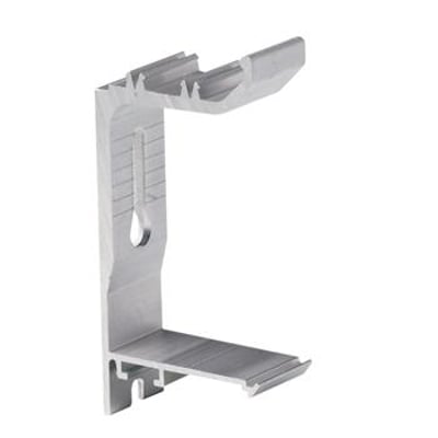 Schneider Electric fast konsol TTA-KV15 i aluminium med dimensioner 30x114x15 mm, ideel til Optiline og TEK systemer.