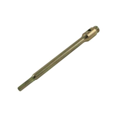 Diewe lang adapter til diamanttørbor, vist skråt med en lang, smal stang og tilslutninger i hver ende; 250 mm, ½" og Ø 13 mm.