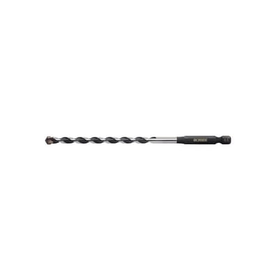 Ironside universalbor med HM-spids på 6,5 x 140/200 mm, set fra siden med spiralbor og sekskantet skaft.