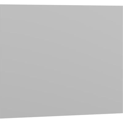 Dansani Mido+ spejl 70x80 cm, firkantet design uden ramme og med afrundede hjørner på grå baggrund.