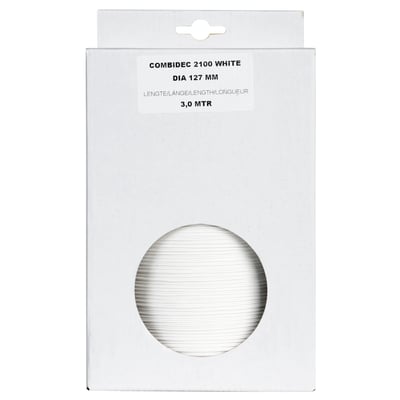 Nordic Quality monteringssæt, 127mm/5" og 3m, i hvid boks med rundt vindue.