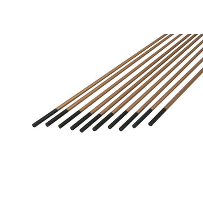 Wolfram elektroder WL 20 blå, 3,2x175mm med 2% lanthanoxid, viser ti samlede elektroder på hvid baggrund.