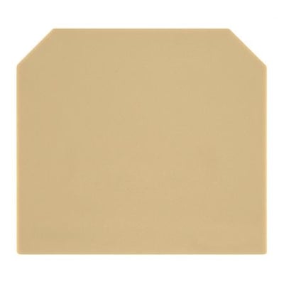 Weidmüller endeplade AP SAK4-10 i beige PA66-materiale, designet til ledere på 4-10 mm².