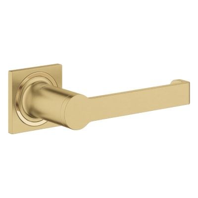 Grohe Allure New papirholder i børstet Cool Sunrise med en lige arm og firkantet vægplade.