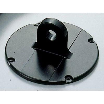 Bagplade med en sort øsken og gevind på en lys baggrund, serie 2.