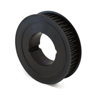 HTD tandremskive i stål med 40 tænder, 14M tanddeling og 2517 taper bush. Rembredde 55mm.