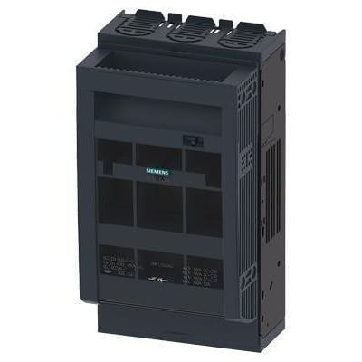 Siemens Rittal 3NP1933-1CA20 rund omkring beskyttelse for NH00 sikringslastafbrydere, set fra siden med ventilationsåbninger.