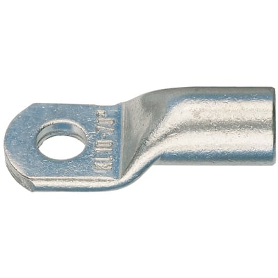 Klauke rørkabelsko i fortinnet kobber til 240 mm² kabel med 12R/14 mm monteringshul, viser tydeligt inspektionshullet.