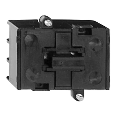 Schneider Electric kontaktelement med 3 NC kontakter til XAC serie nødstop, sort plast med metal terminaler.