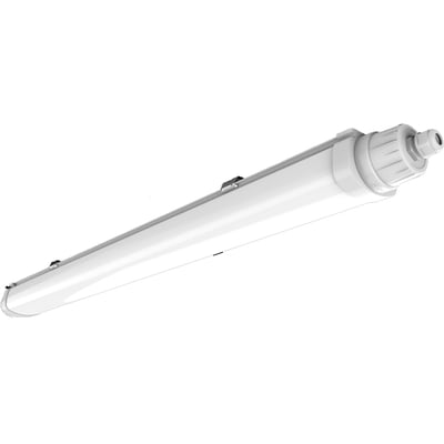 Dense Pro LED armatur i hvid med 50W effekt, 1500 mm længde og IP65-klassificering.