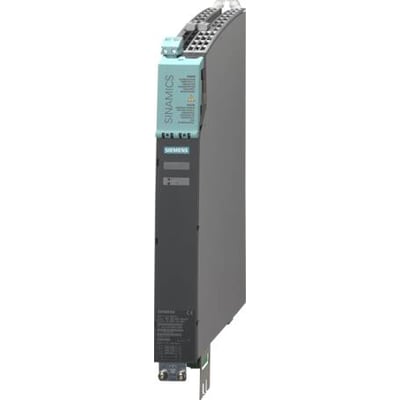 Siemens Sinamics S120 smart line modul, 60A, viser enhedens kompakte booksize design med tilslutninger øverst og nederst.