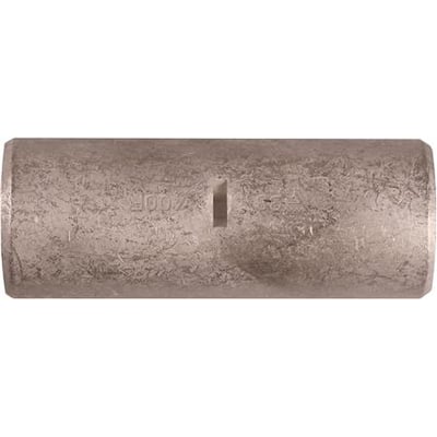 Elpress Cu-pressemuffe KSF400A, fortinnet kobber til 400mm2 kabel med synligt inspektionshul og markering.