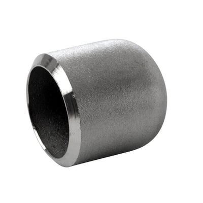 Rustfri ende-bund fitting af stål 304/304L, 14" SCH 40S med sømløs konstruktion, der passer til drikkevandsinstallationer.