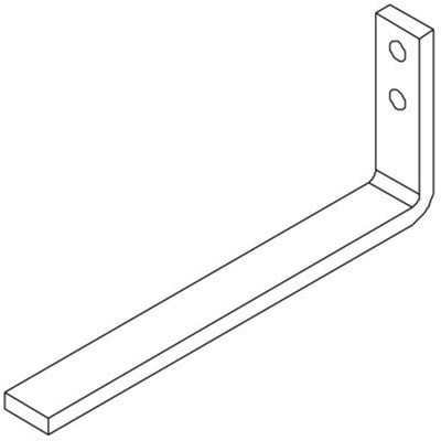 Cubic skinneforbindelse FB240480T med 6P og 8P forbindelser, vist som en L-formet metalkomponent.