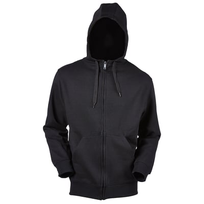 Mascot Gimont hættetrøje til mænd i sort, størrelse 3XL, vist med lynlås og lommer.