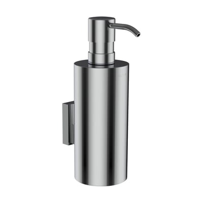 LAUFEN Niara sæbedispenser i krom med pumpe og vægbeslag, vist skråt forfra.