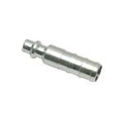 Parker koblingsnippel med slangenippel i forzinket stål, ØD 4mm og DN 5mm.