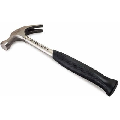 Stanley Steelmaster kløfthammer på 450 g, model 51-031, set skråt med stålskaft og sort ergonomisk håndtag.
