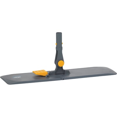 Vikan moppefremfører i grå plast med gul udløser og Vikan logo, 40 cm bred til professionel rengøring.
