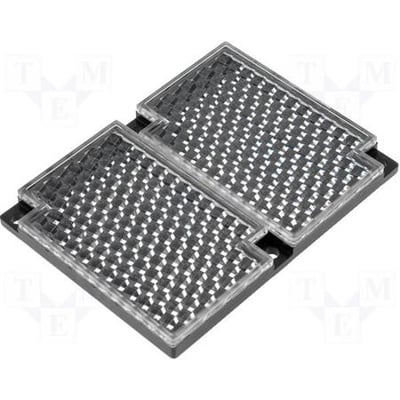 Omron E39-R2 reflektor til fotosensor, 80,8x60x7,5 mm, fremstillet af ABS og akryl.