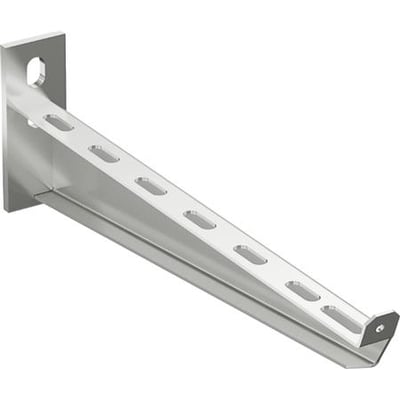 Schneider Electric konsol 50-150 i syrefast rustfri stål AISI316 med 150mm bredde og slids til montering.