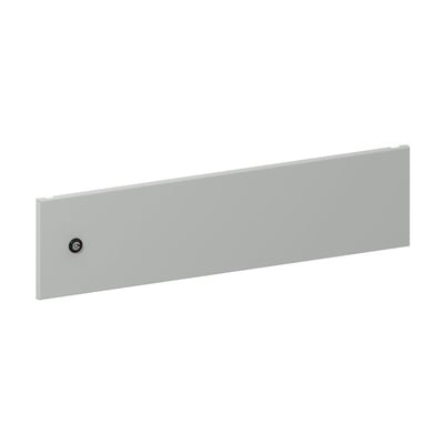 Schneider Electric Låge 4M i stål, 200x800 mm, med låsefunktion på venstre side på hvid baggrund.